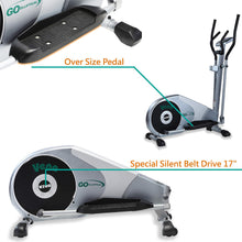 Load image into Gallery viewer, GOELLIPTICAL V-200 Standard Stride 17” Programmable Elliptical Exercise Cross Trainer Machine for Cardio Fitness Strength Conditioning Workout at Home or Gym
