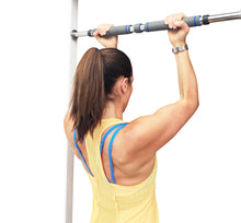 Load image into Gallery viewer, Garren Fitness Maximiza Pull Up Bar - Locking Doorway Pullup Bar/Chin up Bar with 3 Sets of Screw-in Door-Mounts (2 Heavy-Duty and 1 Medium-Duty Sets), 26 to 39 Inches Adjustable Width
