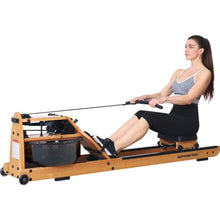 Load image into Gallery viewer, gorowingo Water Rowing Machine Rower,Wooden Indoor Row Machine with LCD Monitor for Home Cardio and Strength Exercise
