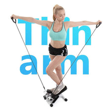 Load image into Gallery viewer, Hohaski Portable Mute Stepper Pedal, Lightweight Household Office Air Stepper Climber Exercise Sports Stepper Legs Health &amp; Fitness Mini Stepper Step Machines with Resistance Bands for Wowen Man
