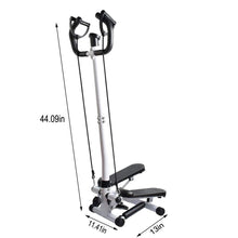 Load image into Gallery viewer, Step Fitness Machines Household Mute Armrest Multi-Function Exercise Sports Stepper Trainer Machine Resistance Bands LCD Monitor Air Climber【Ship from USA】
