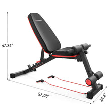 Load image into Gallery viewer, HARISON Weight Bench Adjustable-Utility Exercise Workout Bench for Home Gym Strength Training Multi-Purpose Folding Flat Incline Decline Bench Press
