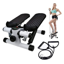 Load image into Gallery viewer, Hohaski Portable Mute Stepper Pedal, Lightweight Household Office Air Stepper Climber Exercise Sports Stepper Legs Health &amp; Fitness Mini Stepper Step Machines with Resistance Bands for Wowen Man
