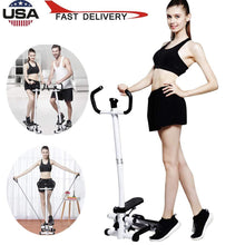Load image into Gallery viewer, Step Fitness Machines Household Mute Armrest Multi-Function Exercise Sports Stepper Trainer Machine Resistance Bands LCD Monitor Air Climber【Ship from USA】
